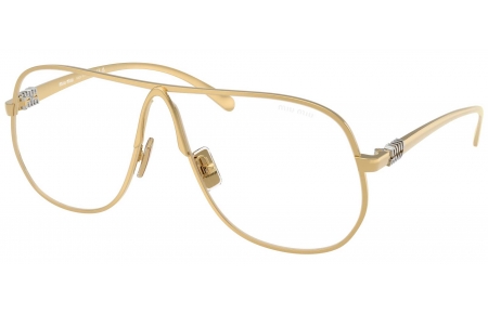 Gafas de Sol - Miu Miu - SMU A56S - 5AK08N  GOLD // CLEAR BLUE VIOLET LIGHT FILTER