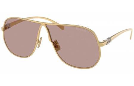 Gafas de Sol - Miu Miu - SMU A56S - 5AK20I  GOLD // BROWN LIGHT PURPLE