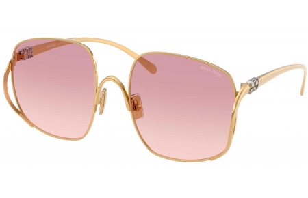 Gafas de Sol - Miu Miu - SMU A57S - 5AK40S  GOLD // BROWN GRADIENT DARK VIOLET