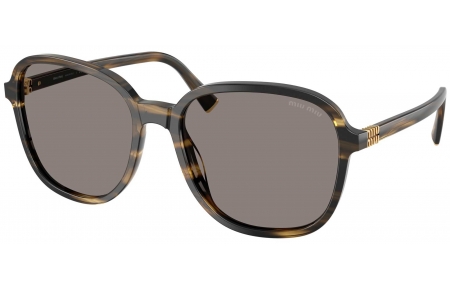 Gafas de Sol - Miu Miu - SMU B01S - 25E80Q  STRIPED LODEN // GREY