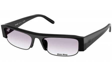 Gafas de Sol - Miu Miu - SMU B07S - 16K04O  BLACK // DARK GREY GRADIENT TRANSPARENT