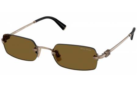 Gafas de Sol - Miu Miu - SMU B50S - 5AK20I  GOLD // BROWN LIGHT PURPLE