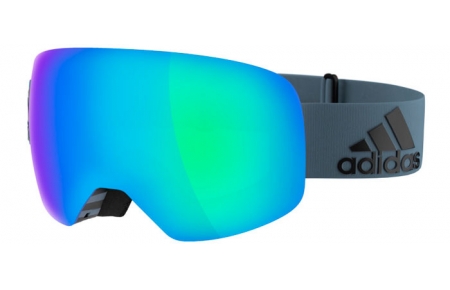 Goggles Snow - Mask Adidas - AD86 BACKLAND SPHERICAL - 6500 RAW STEEL MATTE // BLUE MIRROR (ANTIFOG)