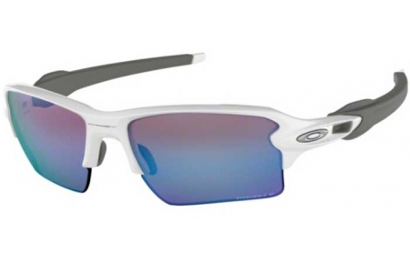 Gafas de Sol - Oakley - FLAK 2.0 XL OO9188 - 9188-82 POLISHED WHITE // PRIZM DEEP H2O POLARIZED