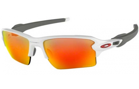 Gafas de Sol - Oakley - FLAK 2.0 XL OO9188 - 9188-93 POLISHED WHITE // PRIZM RUBY