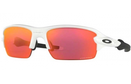 Lunettes Junior - Oakley Junior - FLAK XS OJ9005 - 9005-04 POLISHED WHITE // PRIZM FIELD