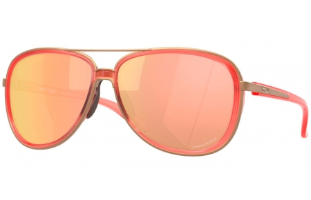 Sunglasses - Oakley - SPLIT TIME OO4129 - 4129-30 MATTE TRANSPARENT PEACH // PRIZM ROSE GOLD