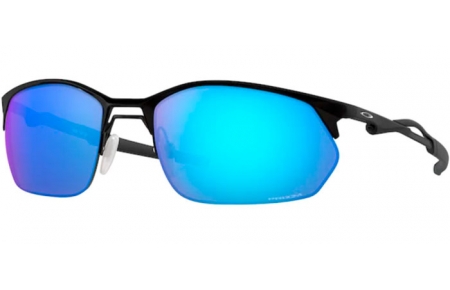 Sunglasses - Oakley - WIRE TAP 2.0 OO4145 - 4145-04 SATIN BLACK // PRIZM SAPPHIRE