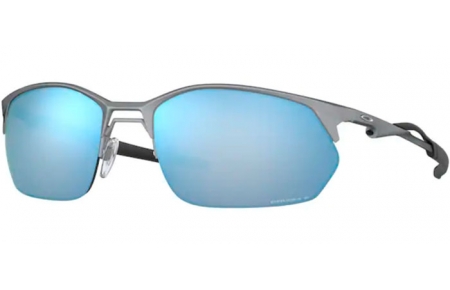 Sunglasses - Oakley - WIRE TAP 2.0 OO4145 - 4145-06 SATIN LEAD // PRIZM DEEP WATER POLARIZED