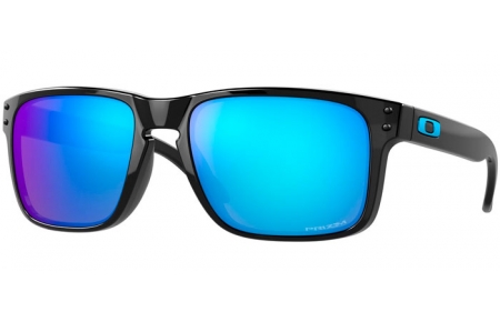 Sunglasses - Oakley - HOLBROOK OO9102 - 9102-F5 POLISHED BLACK // PRIZM SAPPHIRE