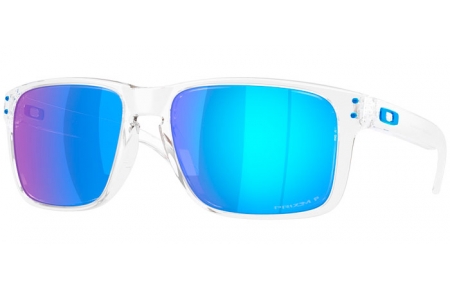 Lunettes de soleil - Oakley - HOLBROOK XXL OO9487 - 9487-07  POLISHED CLEAR // PRIZM SAPPHIRE POLARIZED