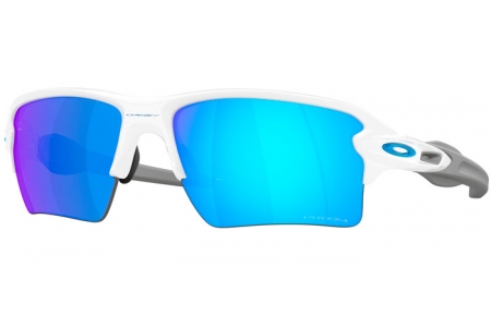 Sunglasses - Oakley - FLAK 2.0 XXL OO9488 - 9488-02 POLISHED WHITE // PRIZM SAPPHIRE