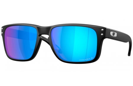 Sunglasses - Oakley - HOLBROOK S OO9509 - 9509-04 MATTE BLACK // PRIZM SAPPHIRE POLARIZED