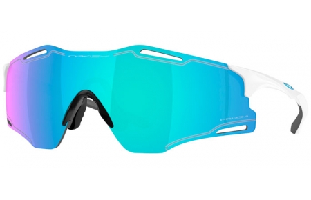 Gafas de Sol - Oakley - CYBR ZERO OO9512D - 9512-02 POLISHED WHITE // PRIZM SAPPHIRE