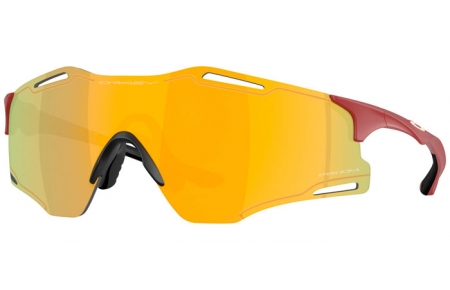 Sunglasses - Oakley - CYBR ZERO OO9512D - 9512-03 MATTE IRON RED // PRIZM 24K