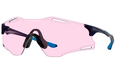 Lunettes de soleil - Oakley - CYBR ZERO OO9512D - 9512-04 POLISHED NAVY BLUE // PRIZM LOW LIGHT