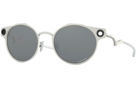 Sunglasses - Oakley - DEADBOLT OO6046 - 6046-01 SATIN CHROME // PRIZM BLACK