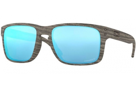 Lunettes de soleil - Oakley - HOLBROOK OO9102 - 9102-J9 WOODGRAIN // PRIZM DEEP H2O POLARIZED