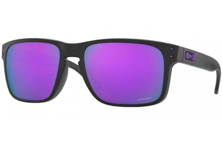 Lunettes de soleil - Oakley - HOLBROOK OO9102 - 9102-K6 MATTE BLACK // PRIZM VIOLET