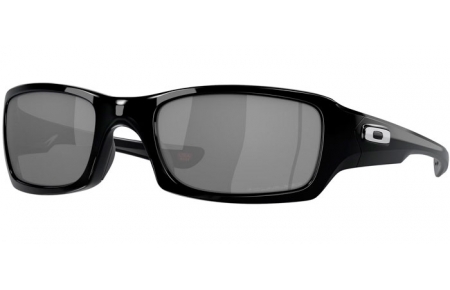 Sunglasses - Oakley - FIVES SQUARED OO9238 - 9238-06 POLISHED BLACK // BLACK IRIDIUM POLARIZED