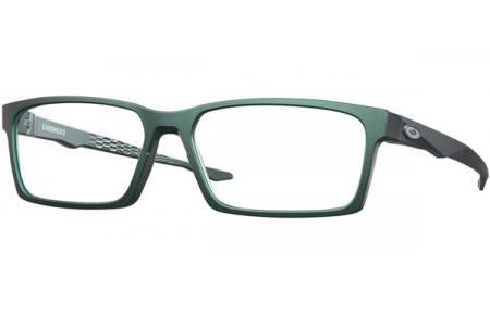 Lunettes de vue - Oakley Prescription Eyewear - OX8060 OVERHEAD - 8060-04 MATTE DARK SILVER BLUE COLORSHIFT