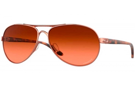 Gafas de Sol - Oakley - FEEDBACK OO4079 - 4079-46 ROSE GOLD // PRIZM BROWN GRADIENT