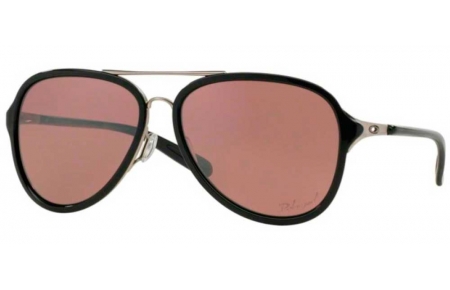 Gafas de Sol - Oakley - OO4102 KICKBACK - 4102-04 SATIN CHROME POLISHED BLACK // OO BLACK IRIDIUM POLARIZED