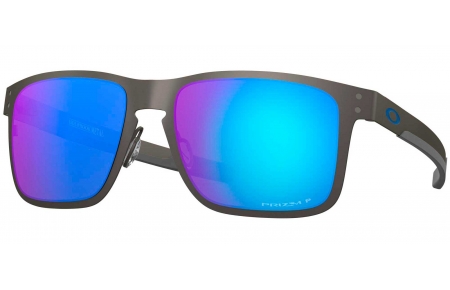 Gafas de Sol - Oakley - OO4123 HOLBROOK METAL 4123-07 MATTE GUNMETAL // PRIZM SAPPHIRE POLARIZED