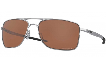 Gafas de Sol - Oakley - OO4124 GAUGE 8 - 4124-09 POLISHED CHROME // PRIZM TUNGSTEN POLARIZED