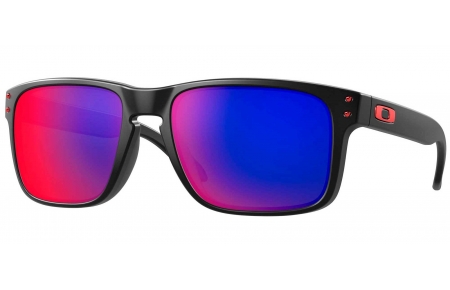 Gafas de Sol - Oakley - OO9102 HOLBROOK - 9102-36 MATTE BLACK // + RED IRIDIUM