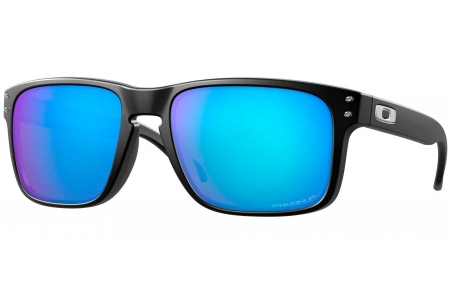 Gafas de Sol - Oakley - OO9102 HOLBROOK - 9102-F0 MATTE BLACK // PRIZM SAPPHIRE POLARIZED