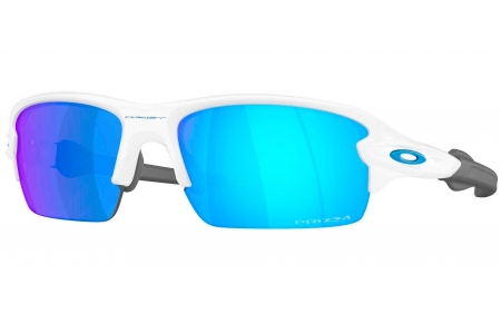 Gafas de Sol - Oakley - OO9511 FLAK 2.0 S - 9511-02 POLISHED WHITE // PRIZM SAPPHIRE