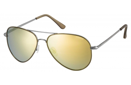 Gafas de Sol - Polaroid - P4139 - QUH (LM) RUTHENIUM LIME // GREY GOLD MIRROR POLARIZED