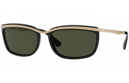 Sunglasses - Persol - PO3229S KEY WEST II - 95/31 BLACK // GREEN