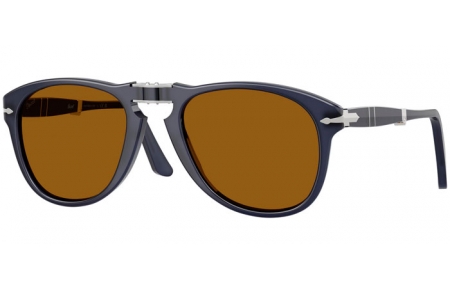 Lunettes de soleil - Persol - PO0714 FOLDING - 121733  MILKY DEEP BLUE // BROWN