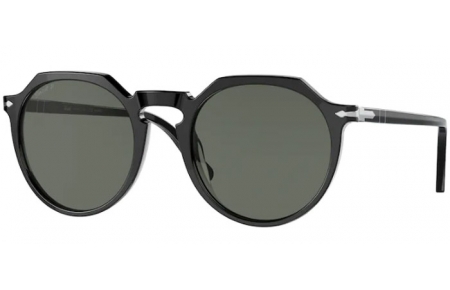 Lunettes de soleil - Persol - PO3281S - 95/58 BLACK // GREEN POLARIZED