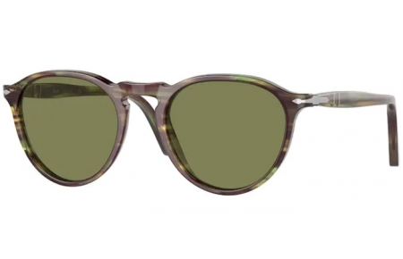 Lunettes de soleil - Persol - PO3286S - 11564E STRIPED GREEN // LIGHT GREEN