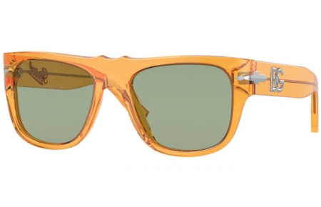 Sunglasses - Persol - PO3295S - 116852 TRANSPARENT ORANGE // GREEN MIRROR