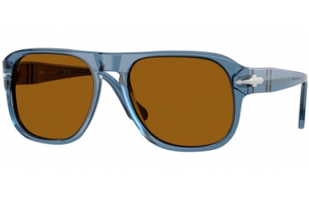 Lunettes de soleil - Persol - PO3310S JEAN - 121833  TRANSPARENT NAVY BLUE // BROWN