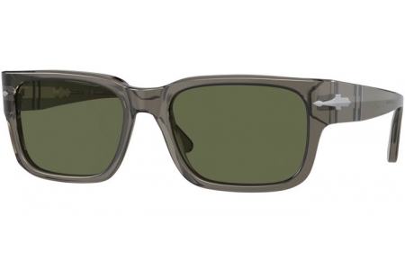 Sunglasses - Persol - PO3315S - 110358 TRANSPARENT TAUPE GREY // GREEN POLARIZED
