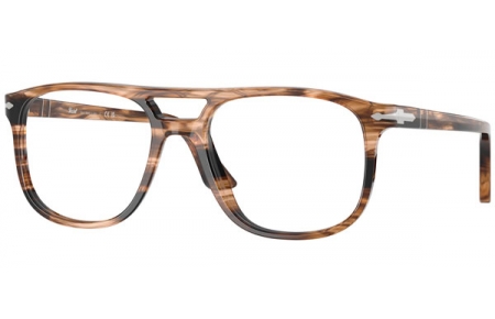 Monturas - Persol - PO3329V GRETA - 1236  STRIPED BLACK BROWN