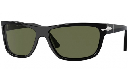 Sunglasses - Persol - PO3342S - 95/58 BLACK // GREEN POLARIZED