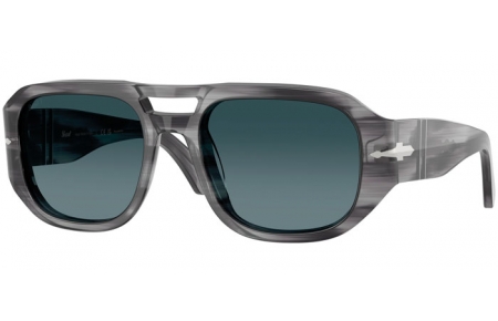 Lunettes de soleil - Persol - PO3373S VINCENT - 1192S3  STRIPED GREY // DARK BLUE GRADIENT POLARIZED