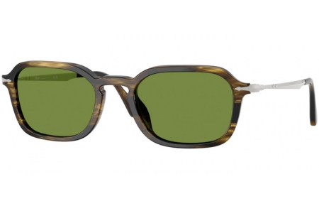 Gafas de Sol - Persol - PO3381S - 12374E  STRIPED BLACK OLIVE GREEN // GREEN
