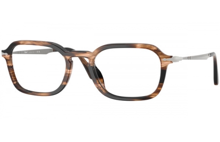 Monturas - Persol - PO3381V - 1236  STRIPED BLACK BROWN