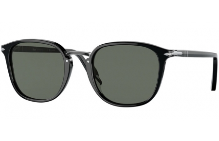Lunettes de soleil - Persol - PO3186S - 95/58 BLACK // GREEN POLARIZED