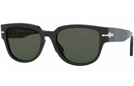 Sunglasses - Persol - PO3231S - 95/58 BLACK // GREEN POLARIZED