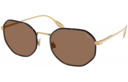 Gafas de Sol - POLO Ralph Lauren - PH3157 - 947773  SEMI SHINY GOLD // DARK BROWN