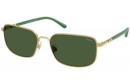 Gafas de Sol - POLO Ralph Lauren - PH3159 - 947771  SEMI SHINY PALE GOLD // GREEN BOTTLE