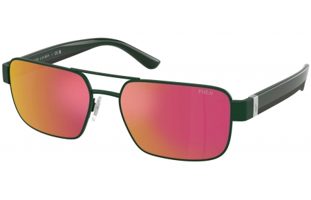 Gafas de Sol - POLO Ralph Lauren - PH3161 - 94816Q  SHINY DARK GREEN // ORANGE MIRROR RED